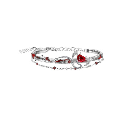 Red heart bracelet