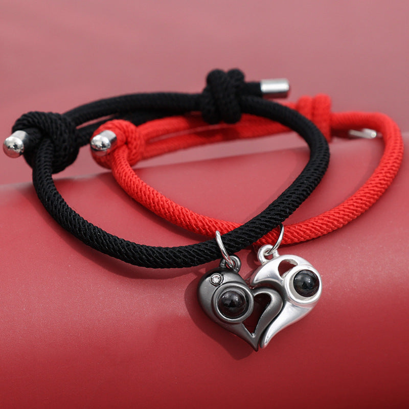 Pulsera de pareja con proyección de fotos