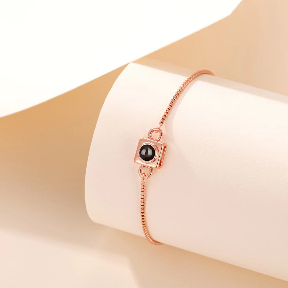 Photo projector box bracelet