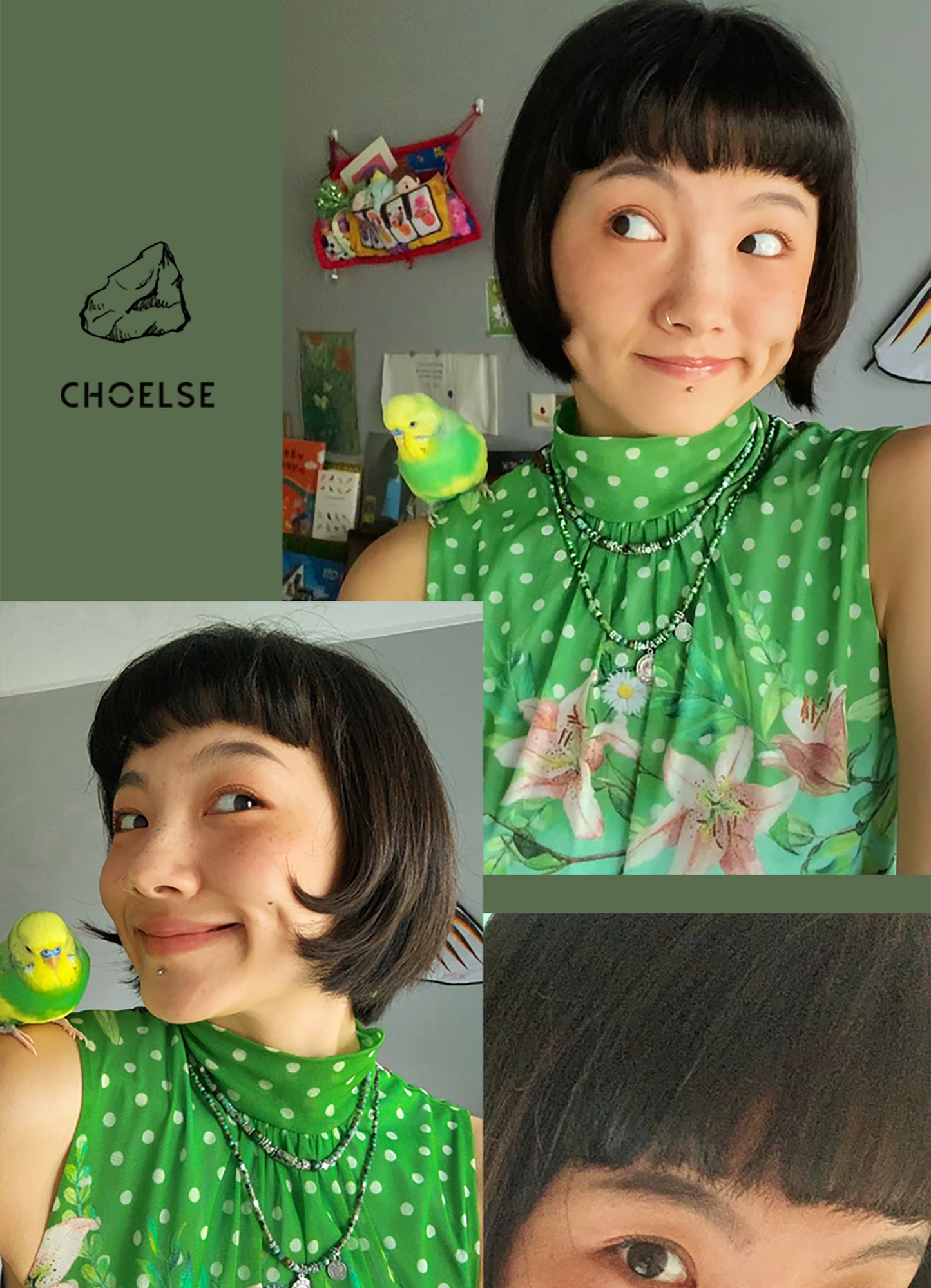 Green Dreamy Pendant Necklace