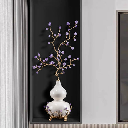 Adorno de calabaza amatista Purple Air from the East