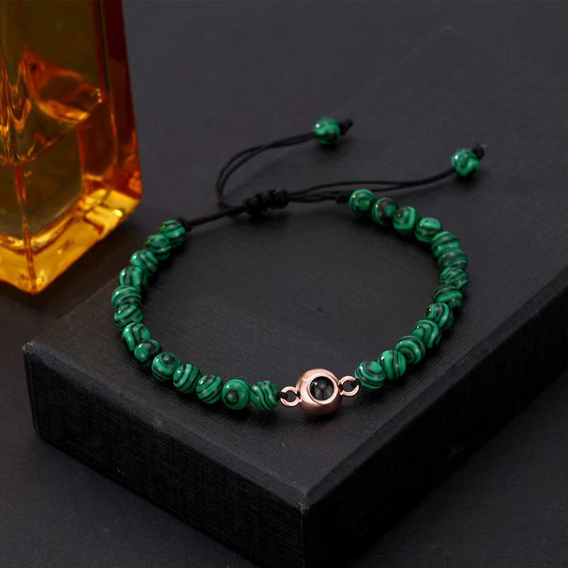 Sandstone projection photo bracelet