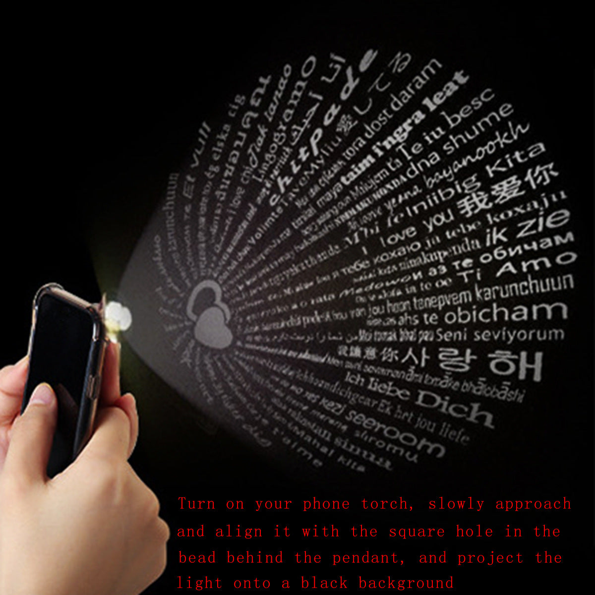 Photo projection Roman ring couple bracelet