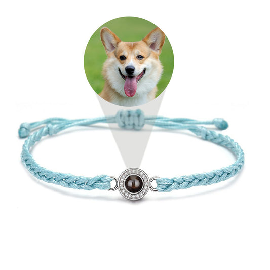 Photo projection sunflower bracelet