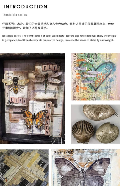 Dried leaf butterfly gradient butterfly bracelet