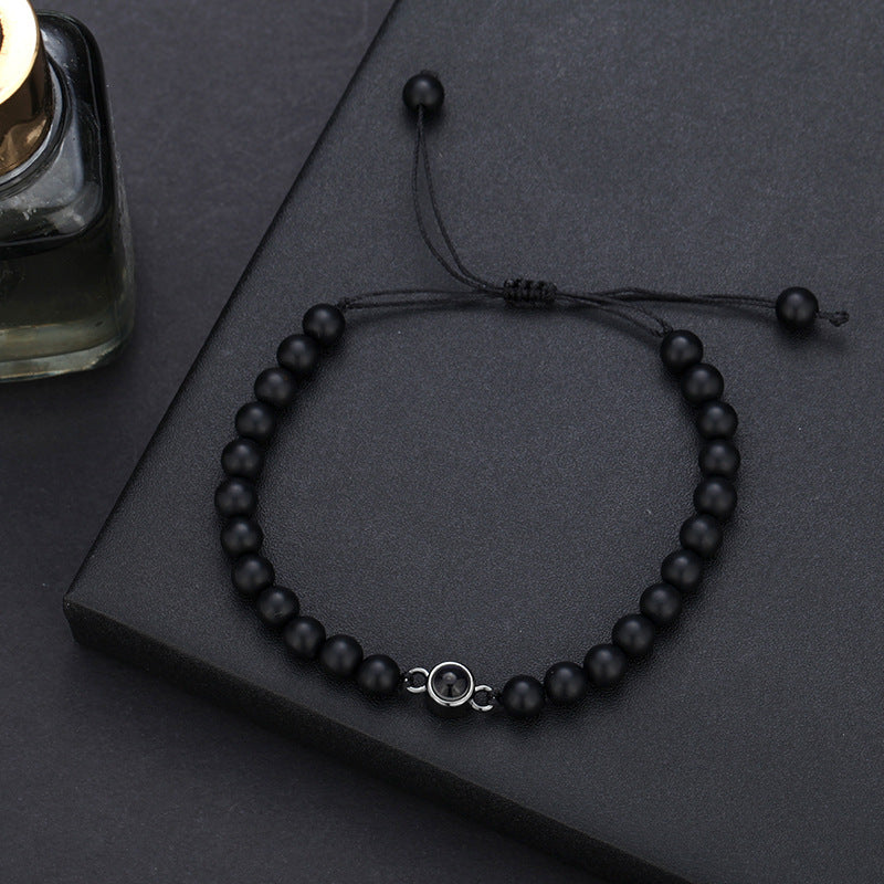 Photo projection turquoise bracelet