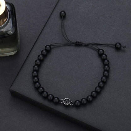 Photo projection turquoise bracelet