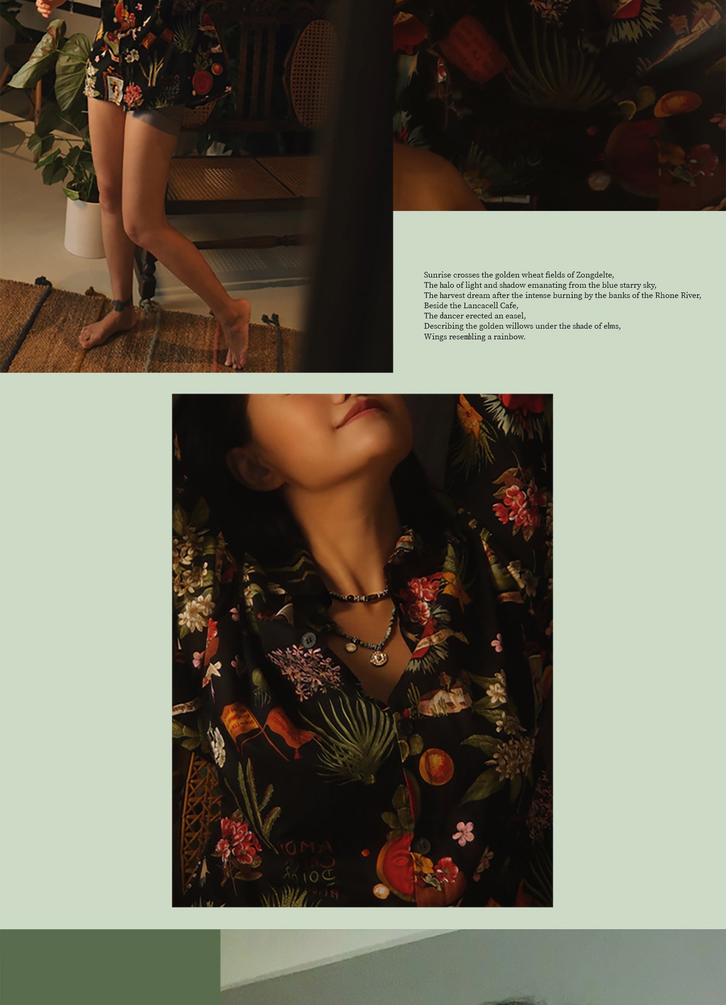 Green Dreamy Pendant Necklace