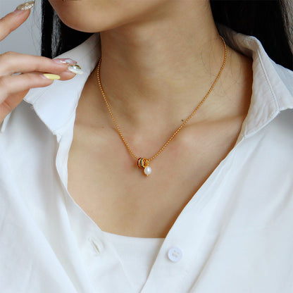 Premium Vintage Colored Natural Freshwater Pearl Necklace - jewelryweilin