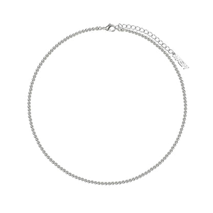 Highlight gray pearl necklace
