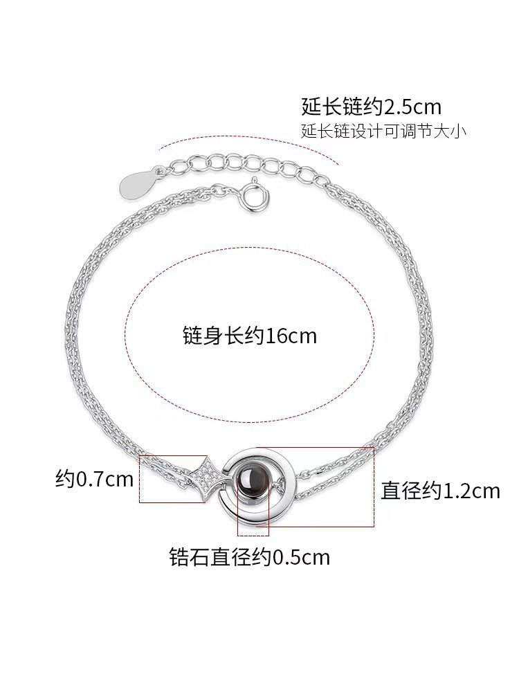 Photo projection star jewelry