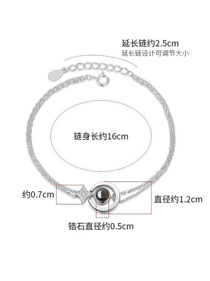 Photo projection star jewelry