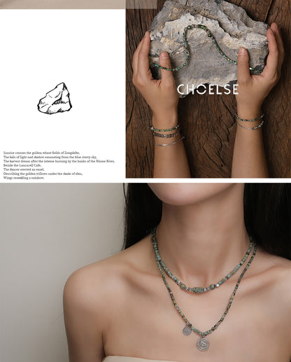 Green Dreamy Pendant Necklace