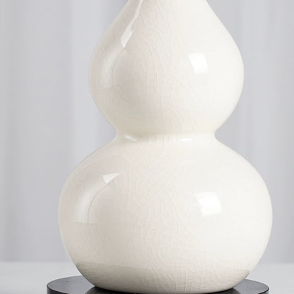 Adornos para muebles de calabaza de cerámica con grietas de hielo y árbol de amatista natural de estilo chino.