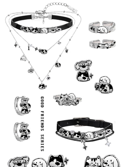 Happy puppy leather bracelet