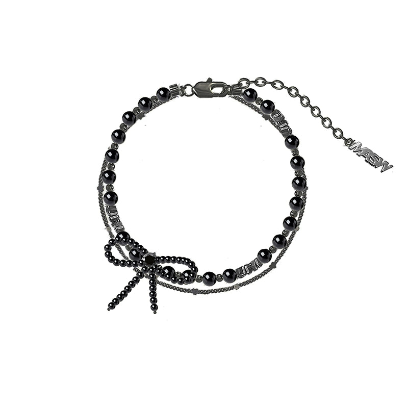 Bowknot pearl bracelet