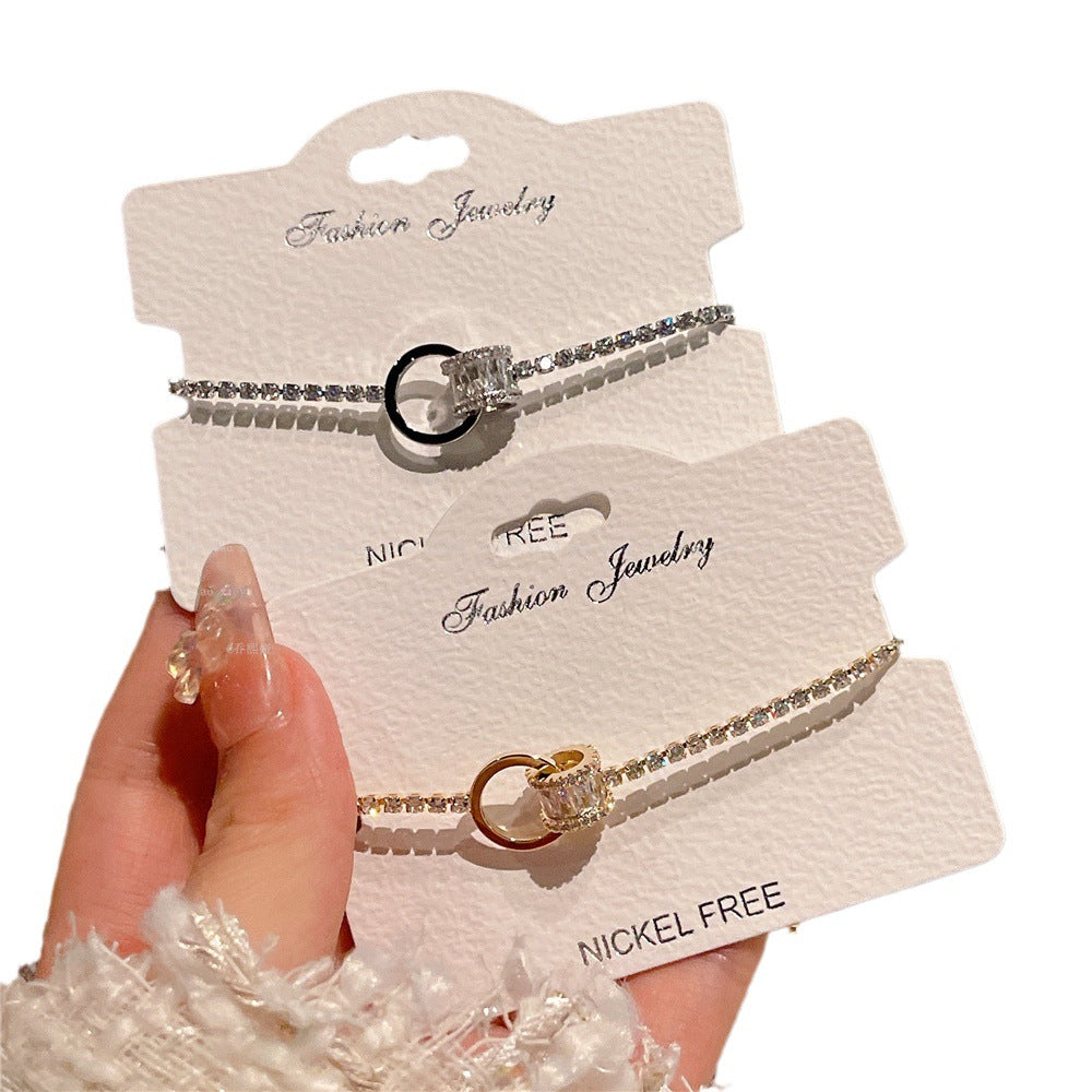 Two-color circle waist bracelet