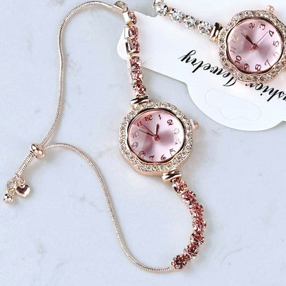 Luxury flower-shaped ladies watch