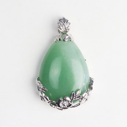 Amethyst Teardrop Clip Pendant