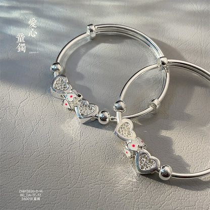 China Hollow Heart Children's Bracelet - jewelryweilin