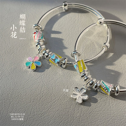 China A pair of colorful roller flower bracelets for children - jewelryweilin