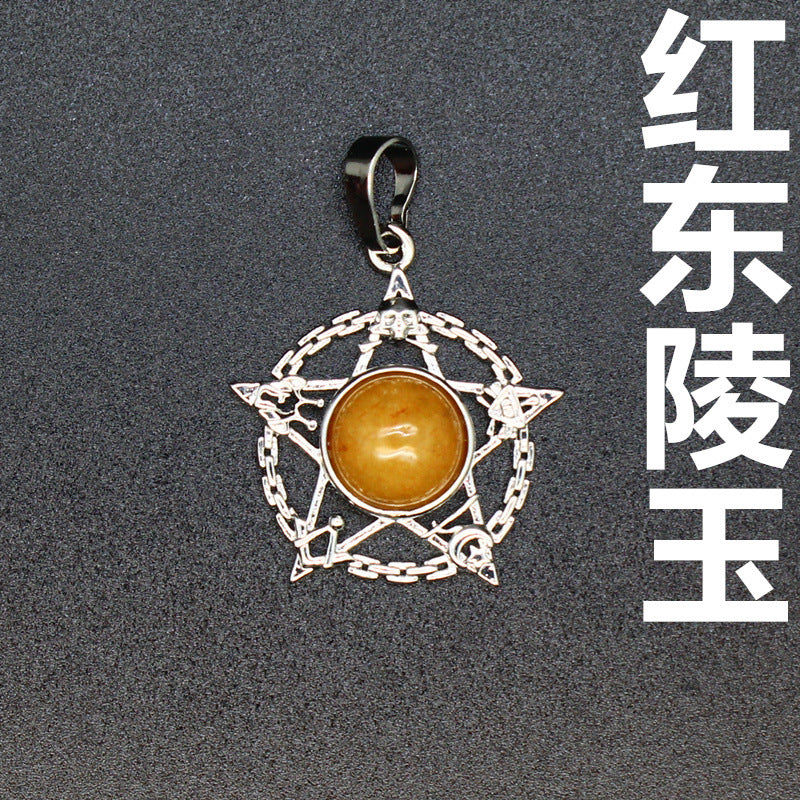 Evil Eye Malachite Pendant