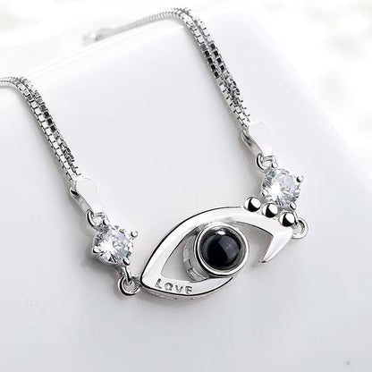 Photo projection demon eye bracelet