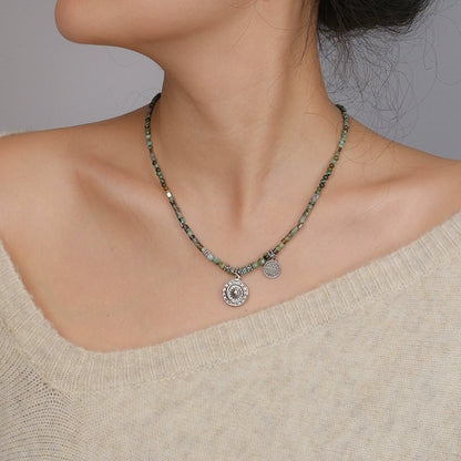 Green turquoise necklace