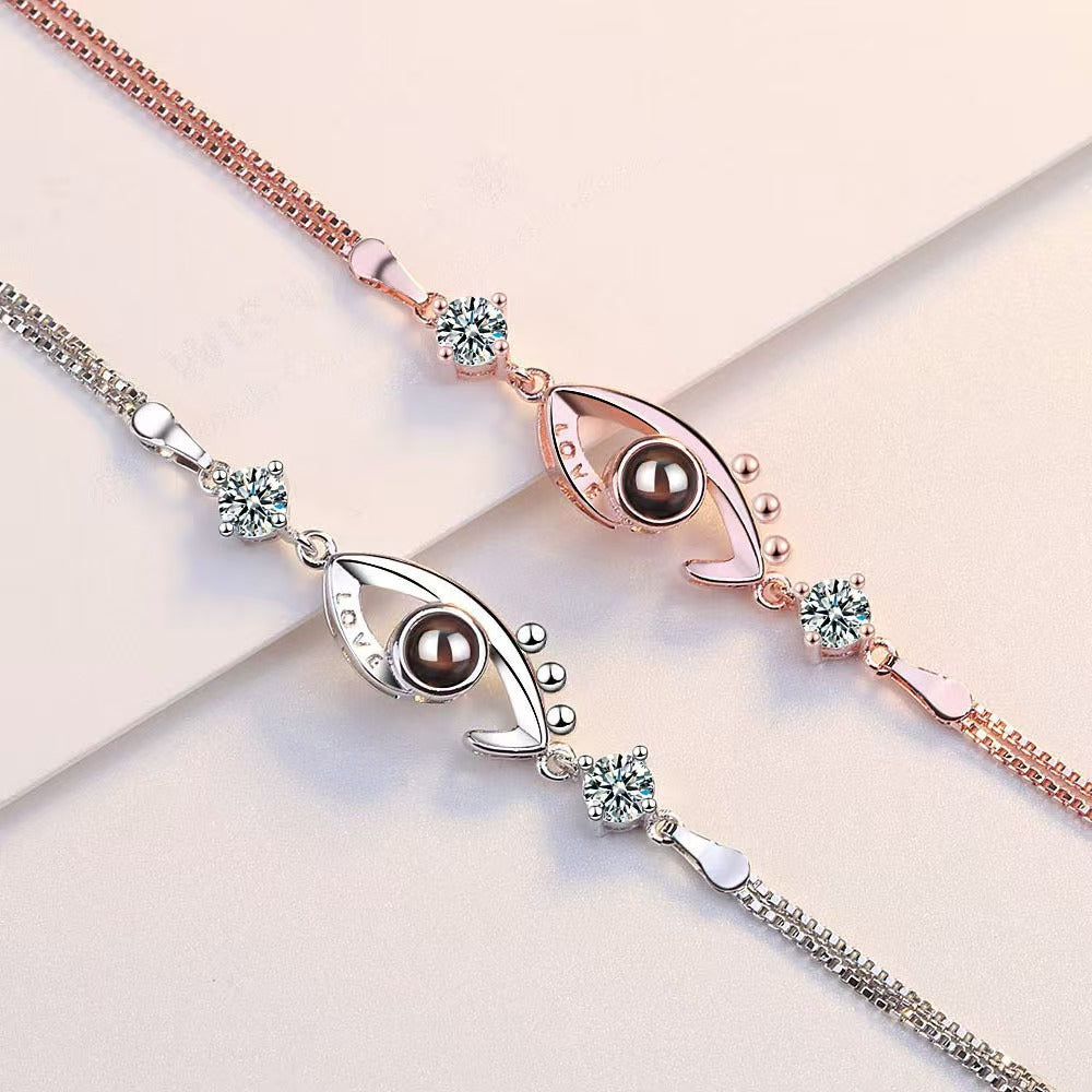 Photo projection demon eye bracelet