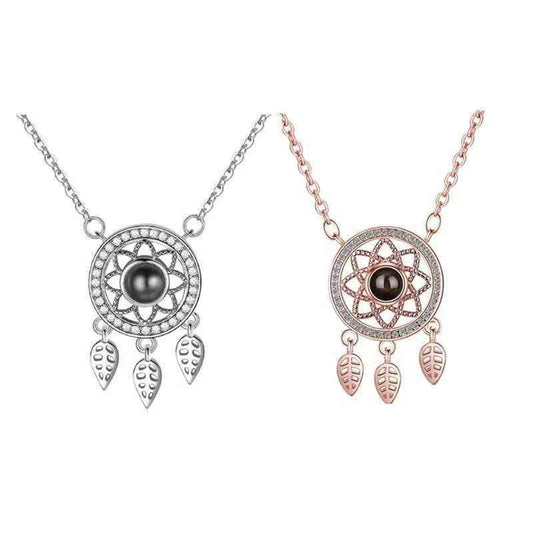 Photo Projection Dream Catcher Necklace