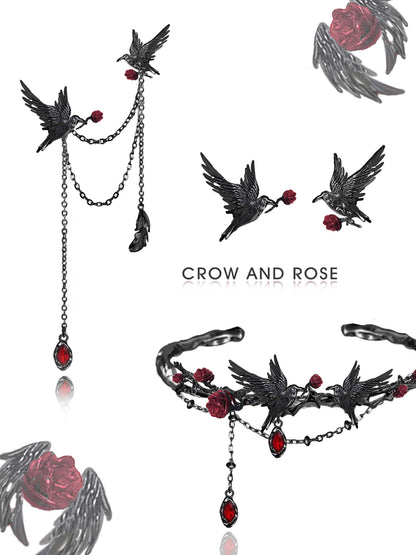 Cool Rose Crow Bracelet