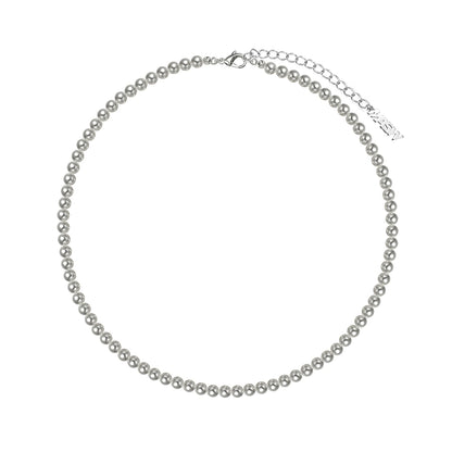 Highlight gray pearl necklace
