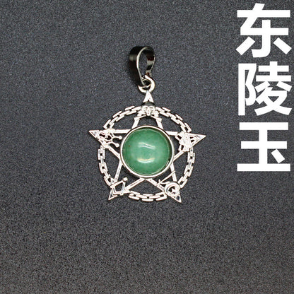 Evil Eye Malachite Pendant