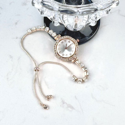 Luxury flower-shaped ladies watch