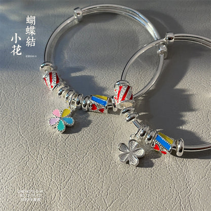 China A pair of colorful roller flower bracelets for children - jewelryweilin