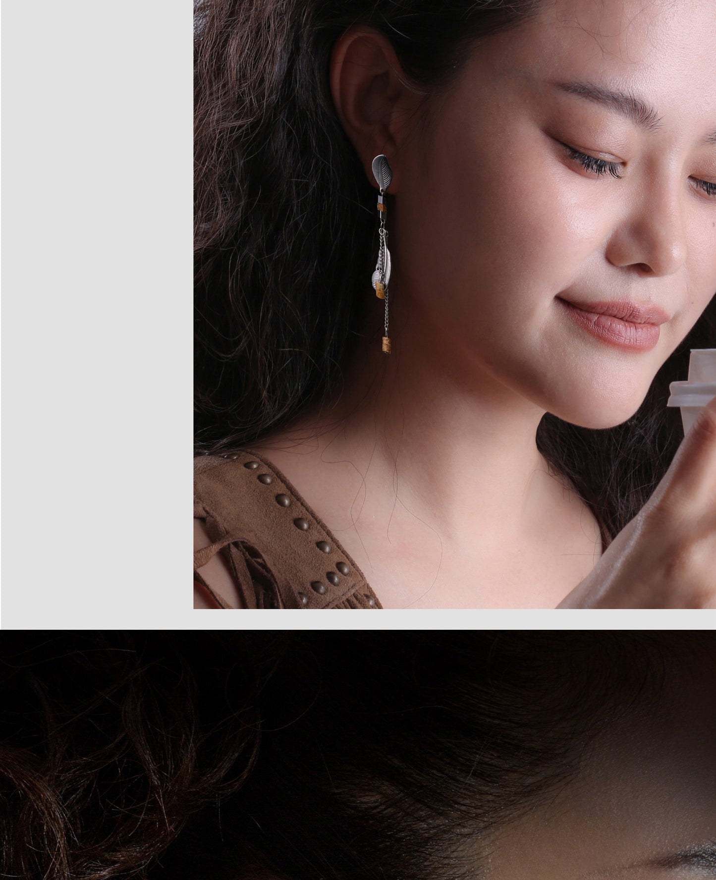 Barley harvest earrings