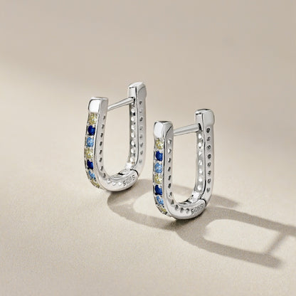 High-end design U-shaped earrings - jewelryweilin