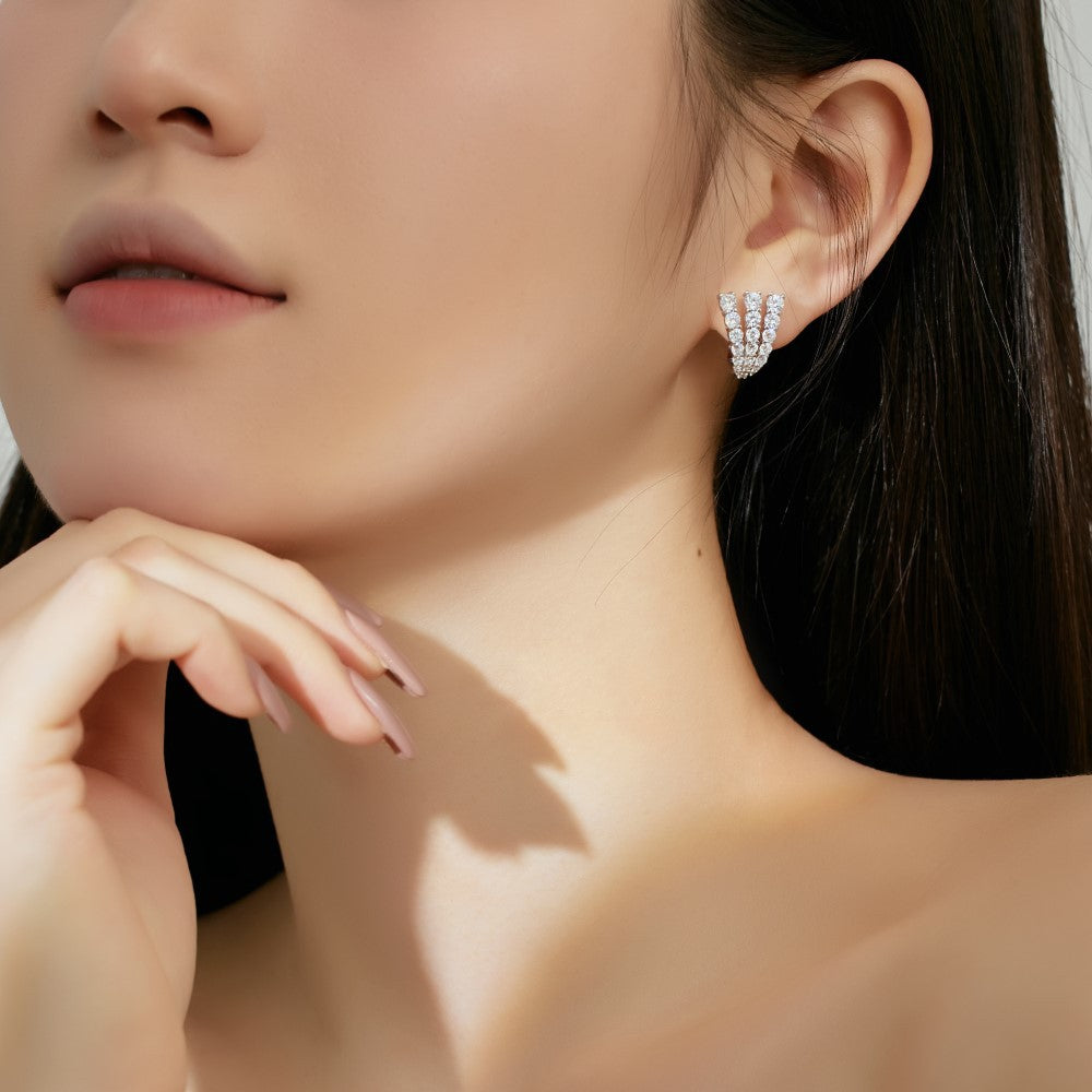 Fashion personality youth U-shaped earrings - jewelryweilin
