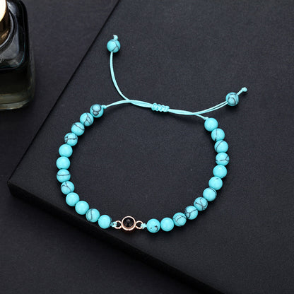 Photo projection turquoise bracelet