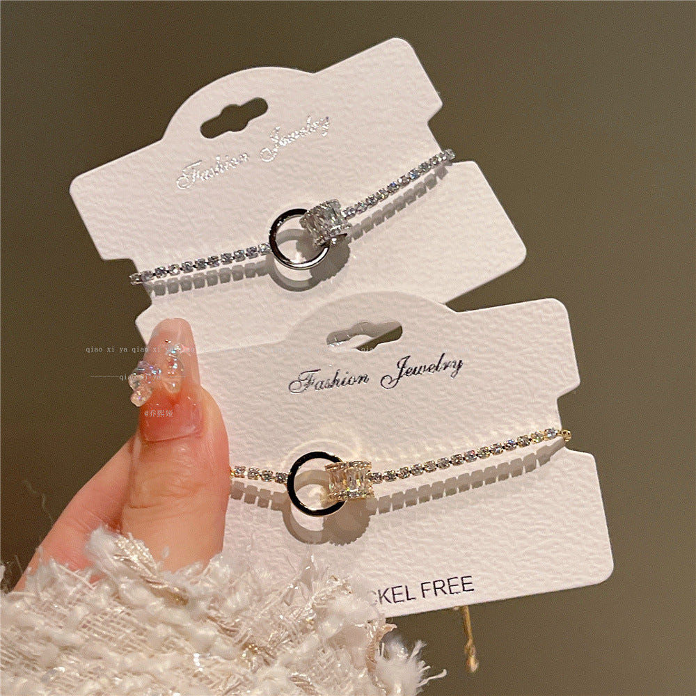 Two-color circle waist bracelet