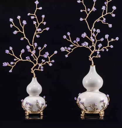 Adorno de calabaza amatista Purple Air from the East