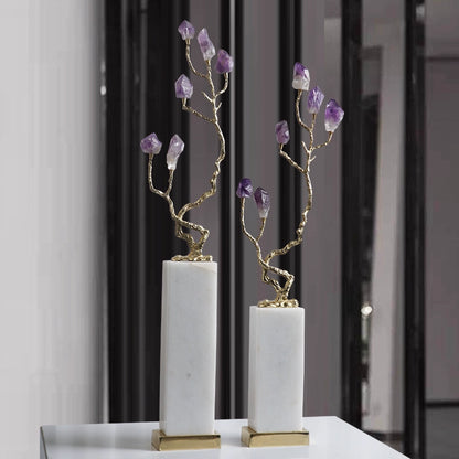 Crystal pine tree ornaments new Chinese style fortune craft decorative ornaments