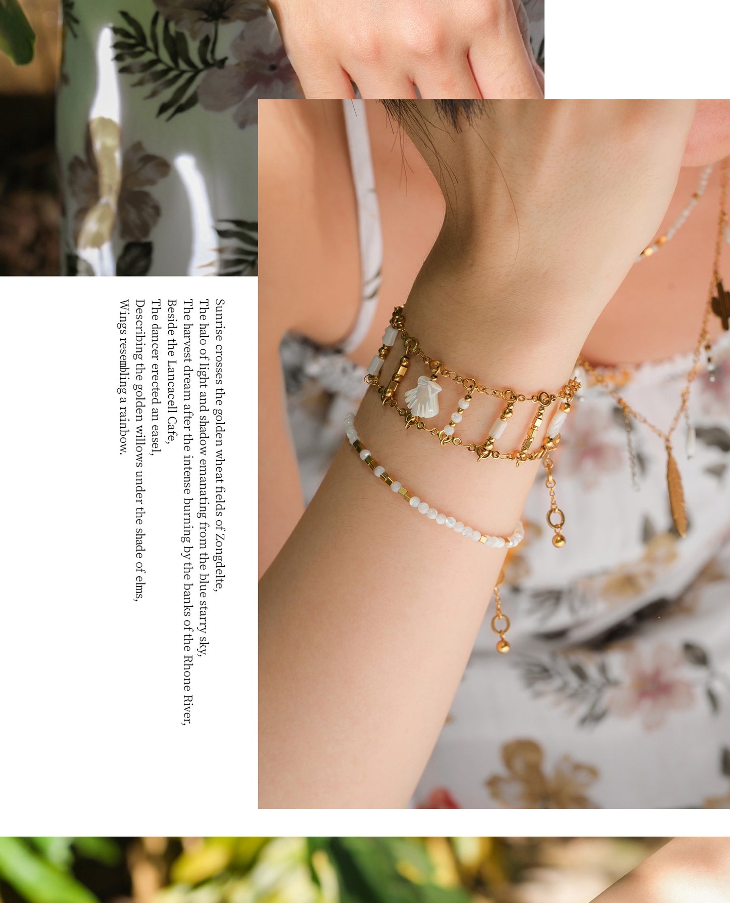 Lotus petal step jewelry