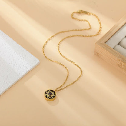 Projection photo couple necklace - personalized matching jewelry - WeiLin Jewelry
