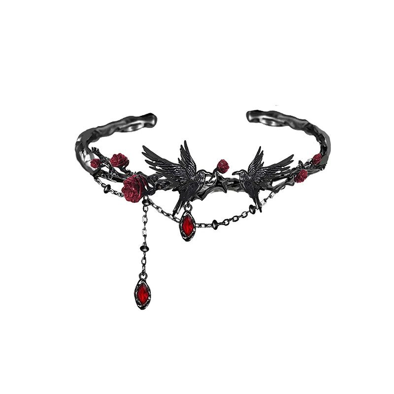 Cool Rose Crow Bracelet