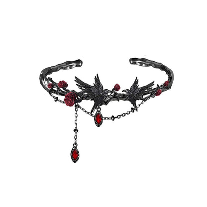 Cool Rose Crow Bracelet