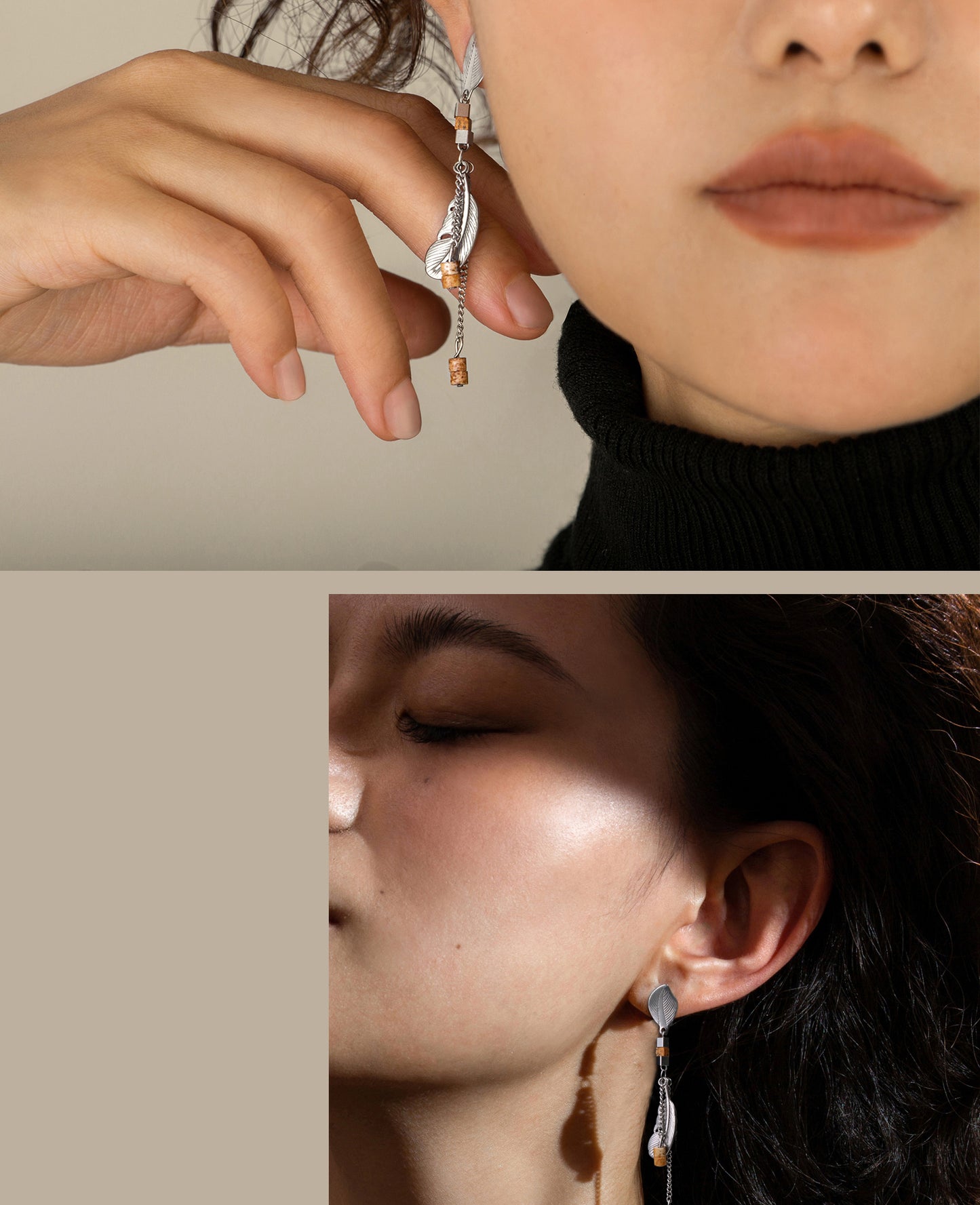 Barley harvest earrings