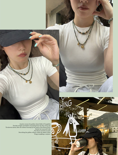 Green turquoise necklace