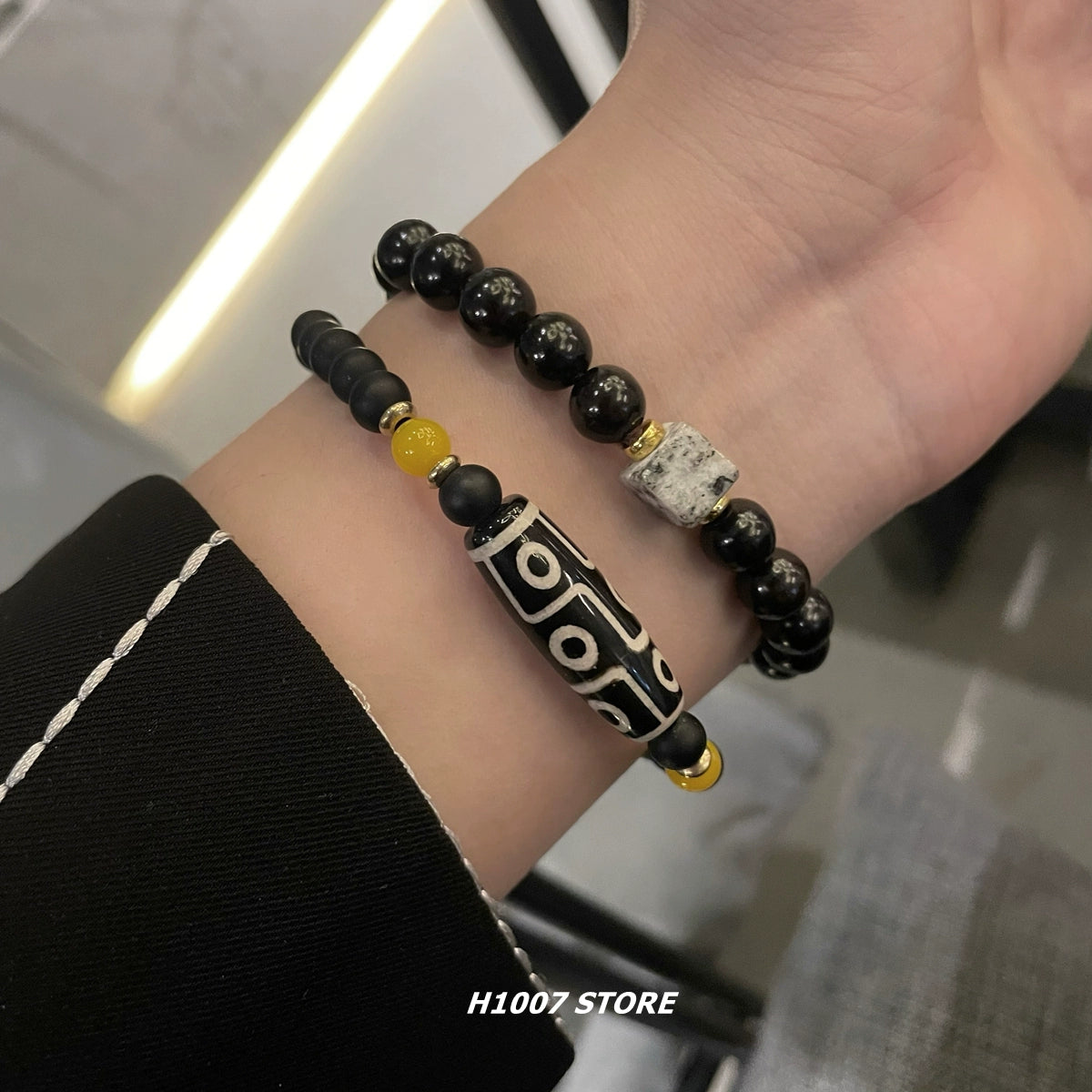 Hip Hop Ethnic Braided Elastic Necklace