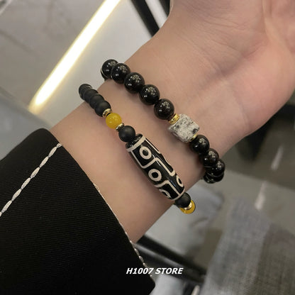 Hip Hop Ethnic Braided Elastic Necklace